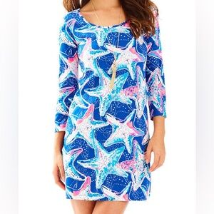 Lilly Pulitzer Beacon Dress Indigo Star Struck
